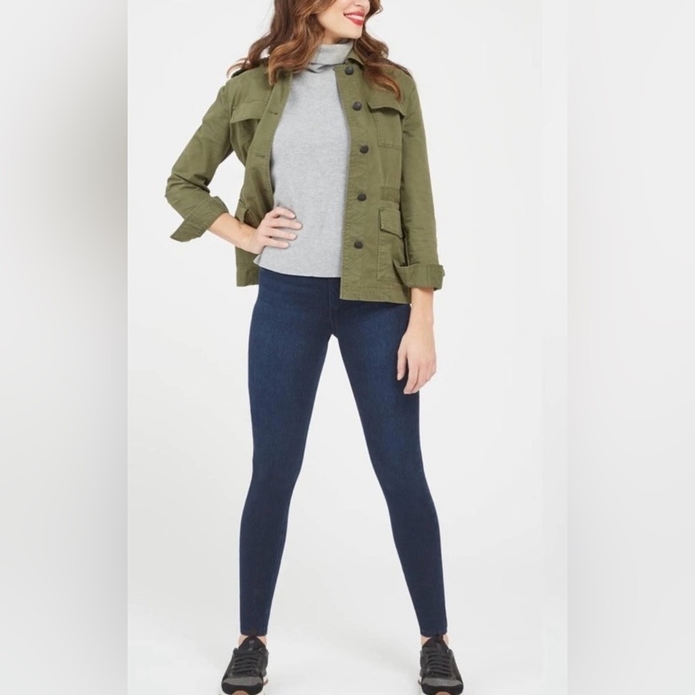 NWT Spanx Jean-ish Ankle Leggings in Twilight Rinse Sz MP